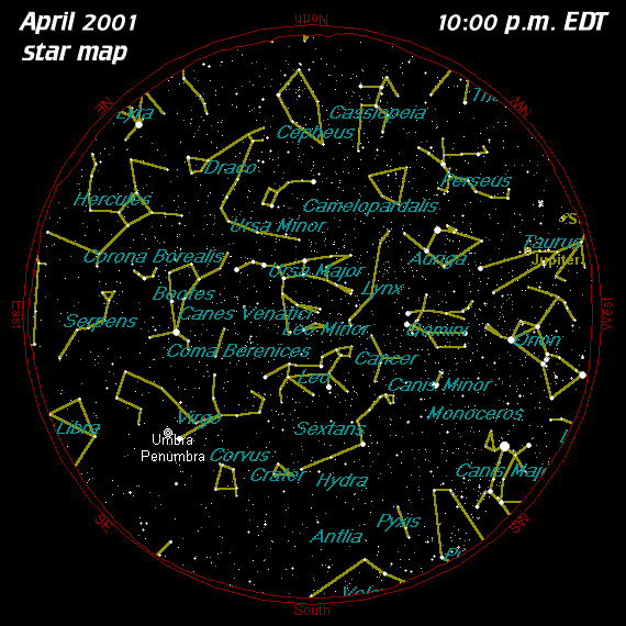 April Star Map