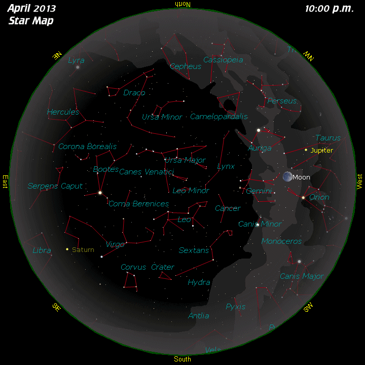 [April Star Map]