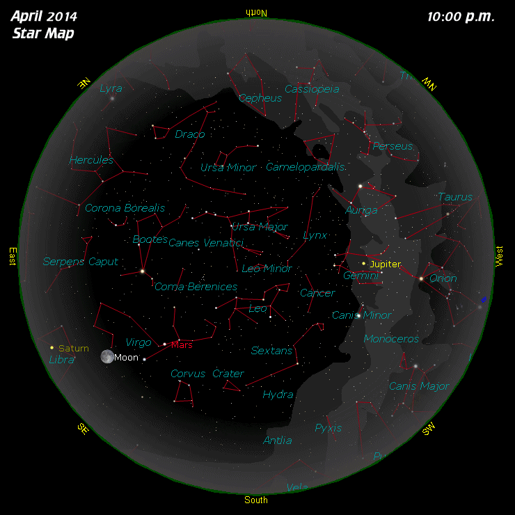 [April Star Map]