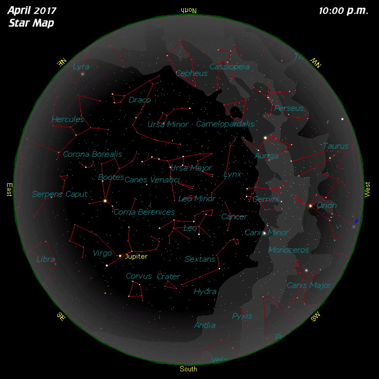 [April Star Map]
