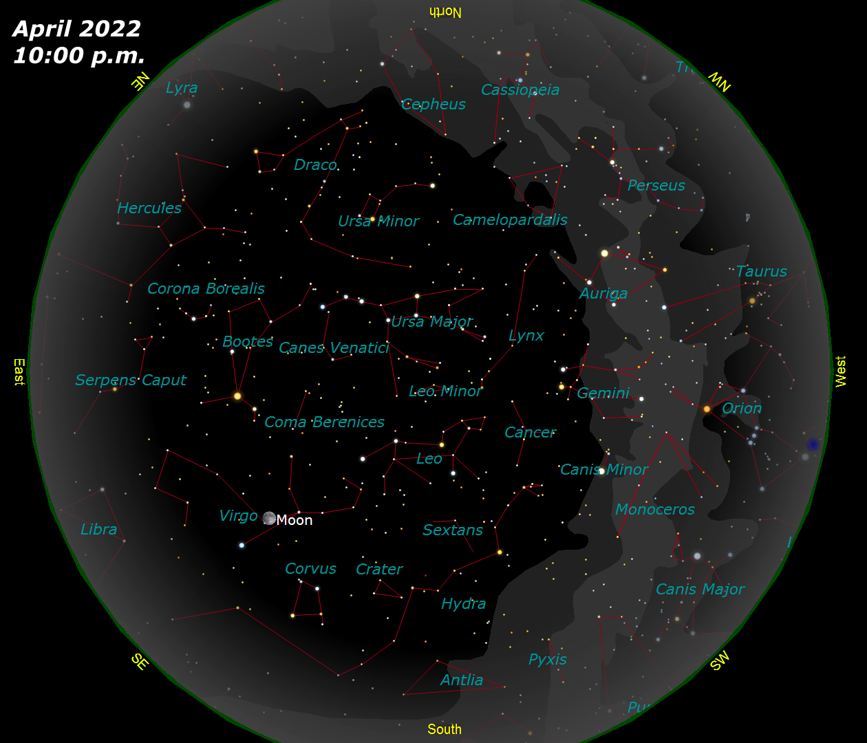 April Star Map]
