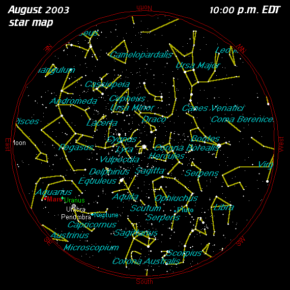 August Star Map