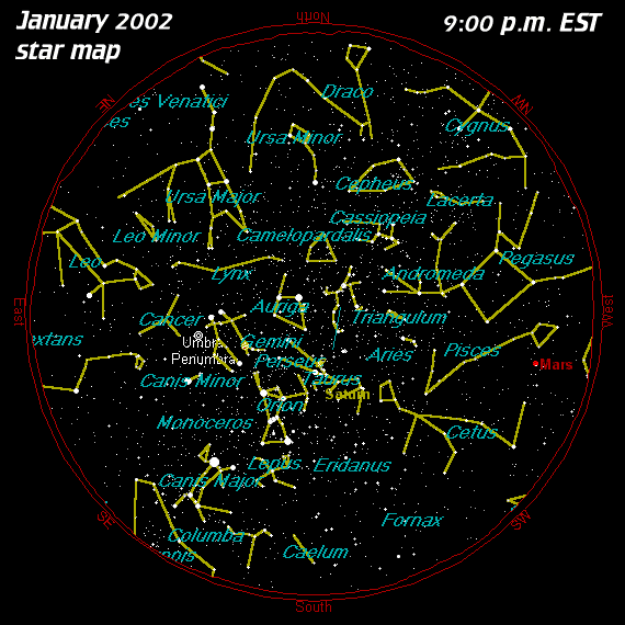 January Star Map