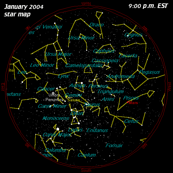 January Star Map
