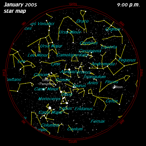 January Star Map