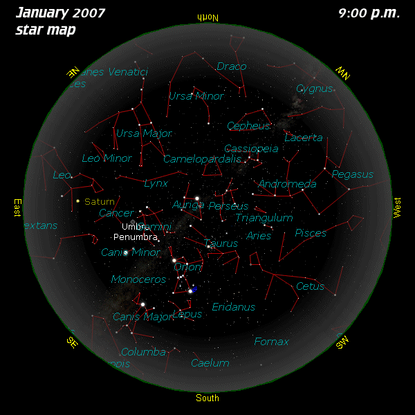 January Star Map