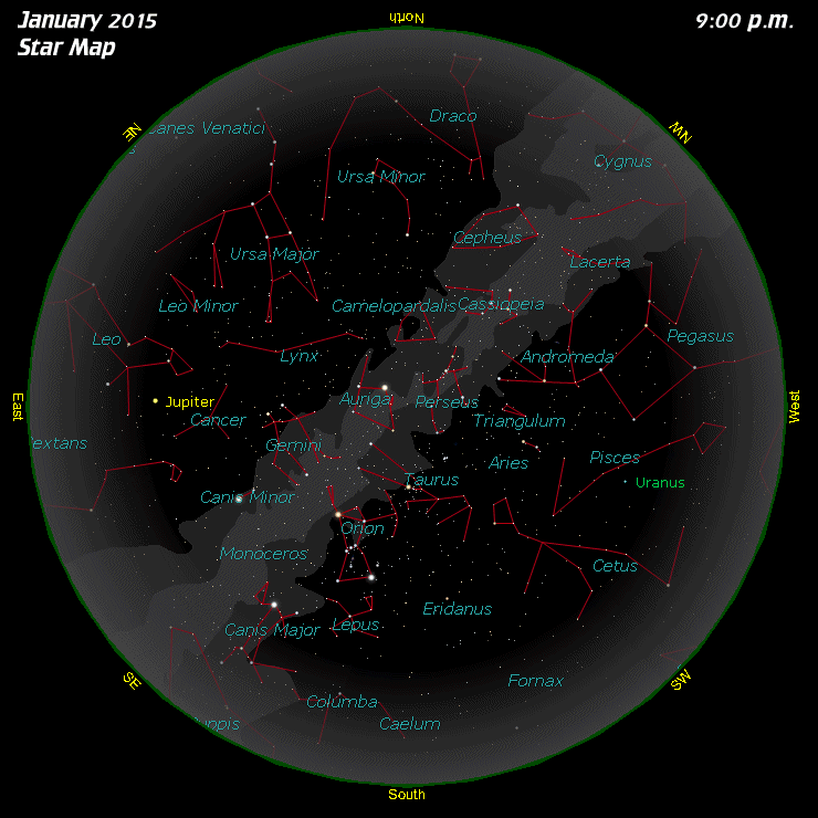 [January Star Map]