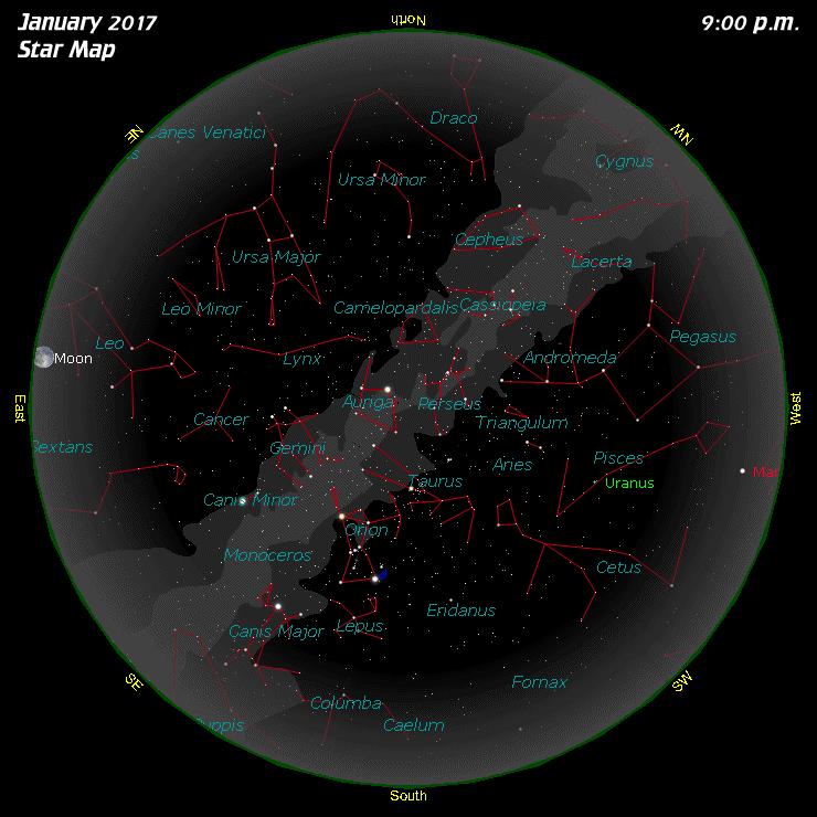 [January Star Map]