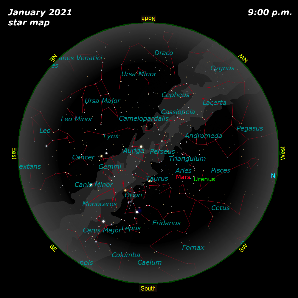 [January Star Map]