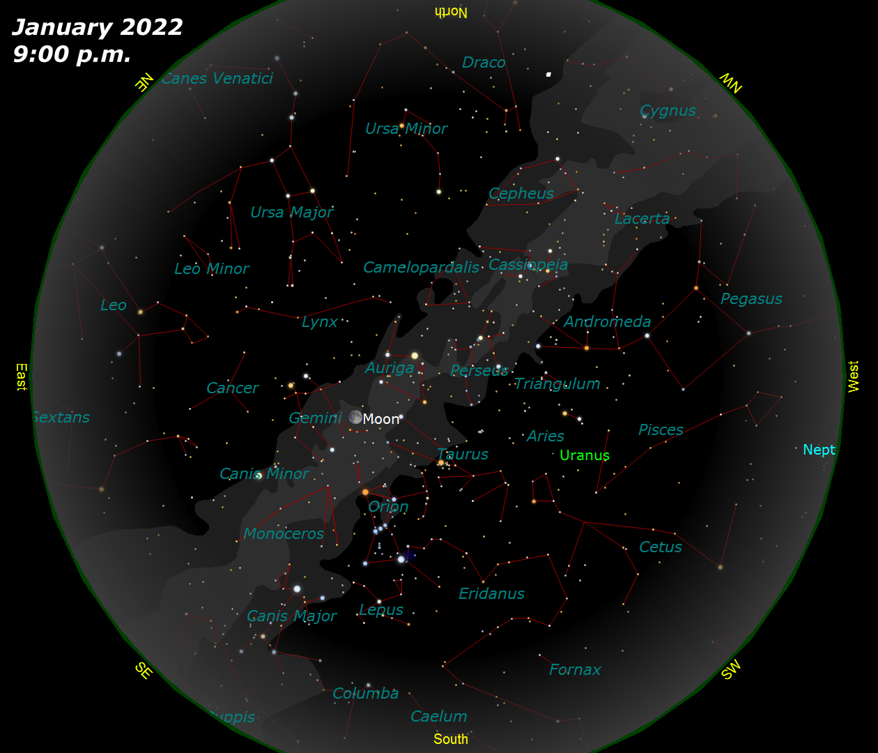 [January Star Map]