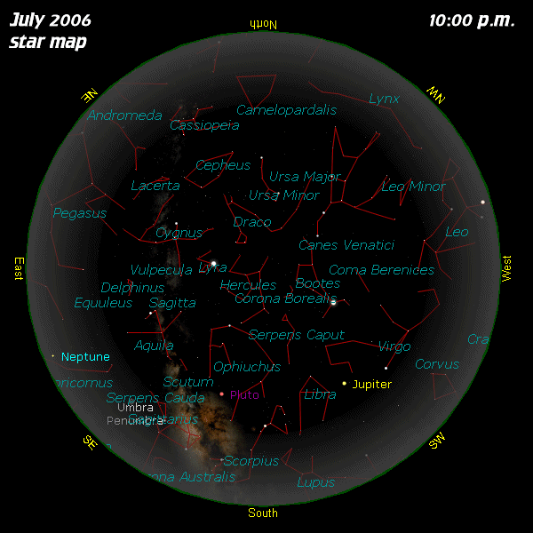 July Star Map