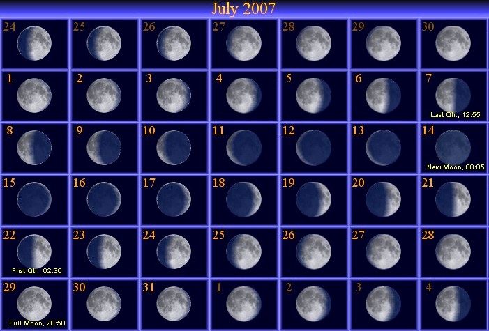 Hummingbird Tattoo Moon Phases Calendar