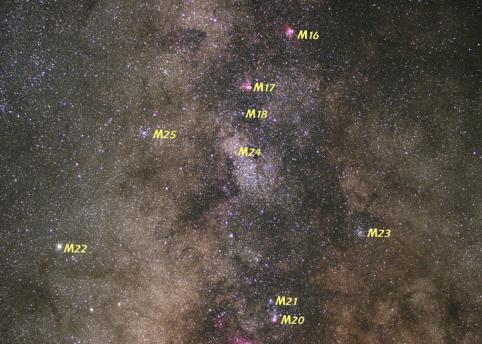 [Scorpius and Sagittarius Close-up Photo]