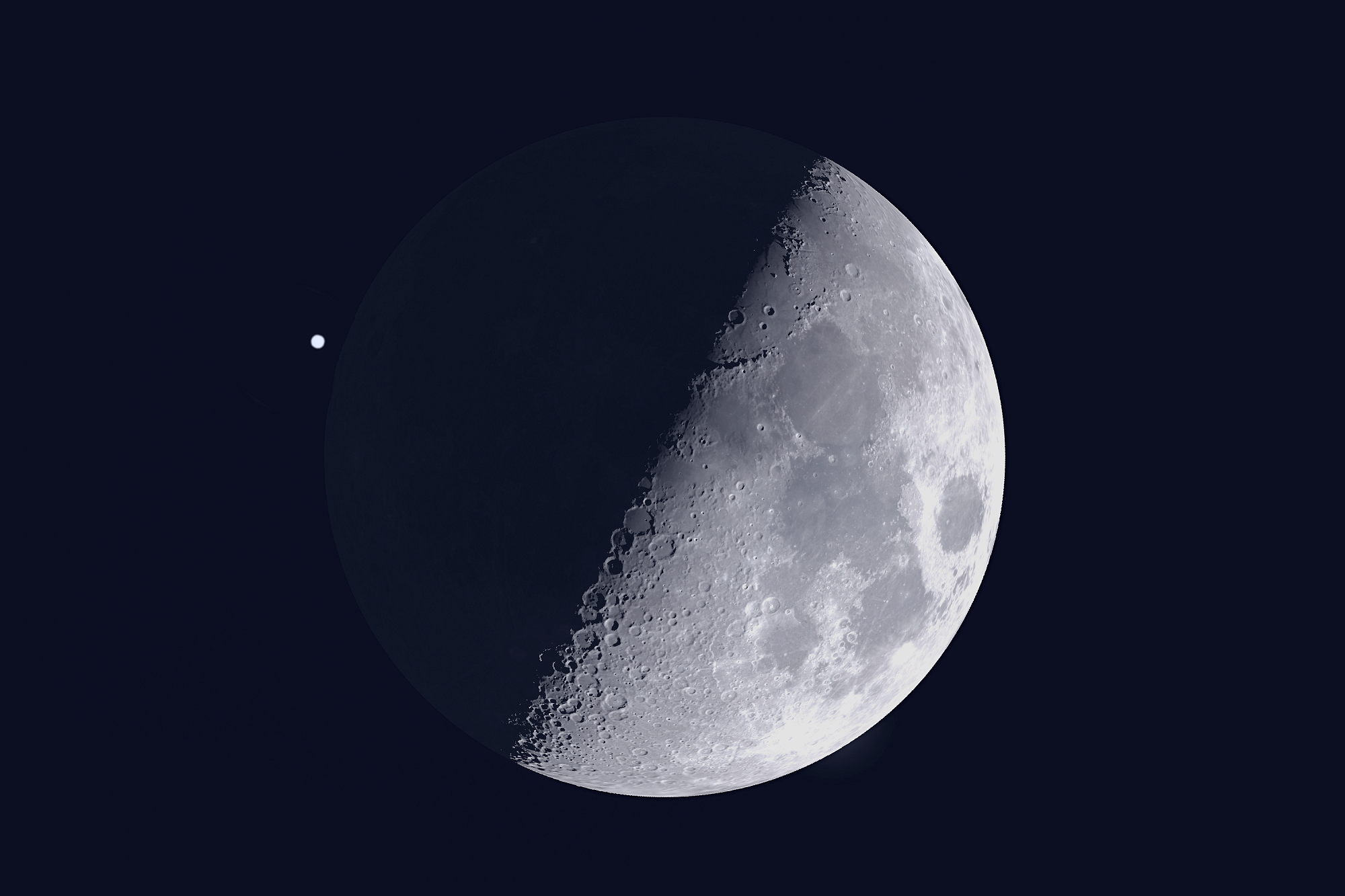 [Spica and the Moon]