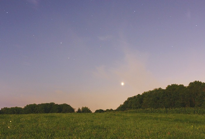 [Venus, Mars, and Saturn in Conjunction]
