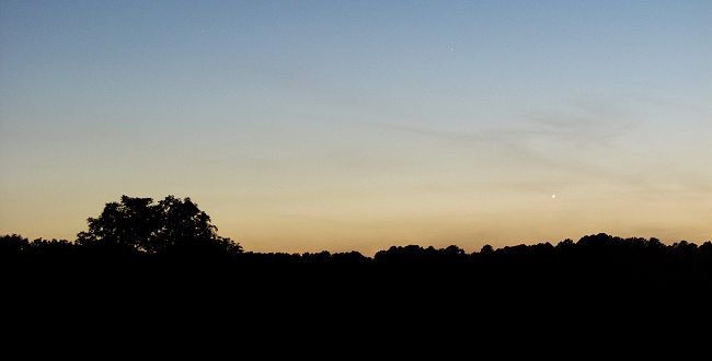 [Venus in the west]