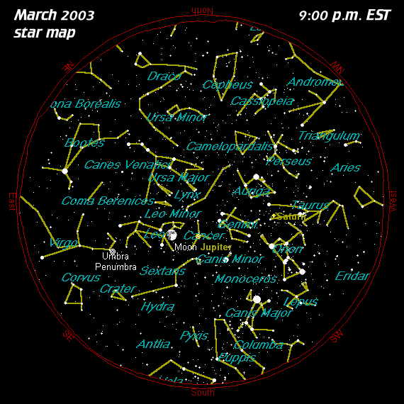 March Star Map
