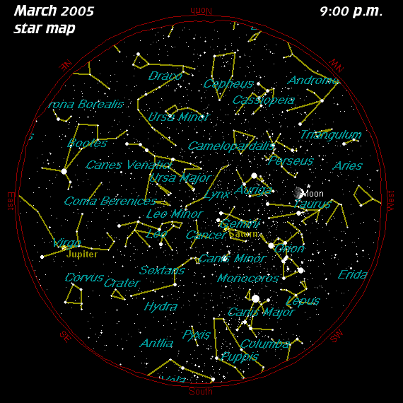 March Star Map