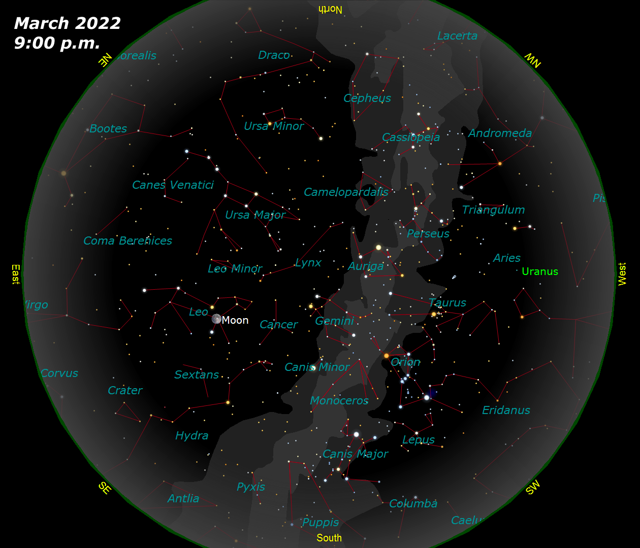 March Star Map]