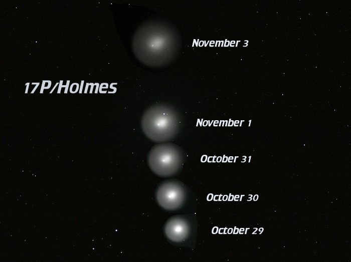 [Comet Holmes composite]