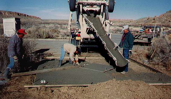 Pouring Cement