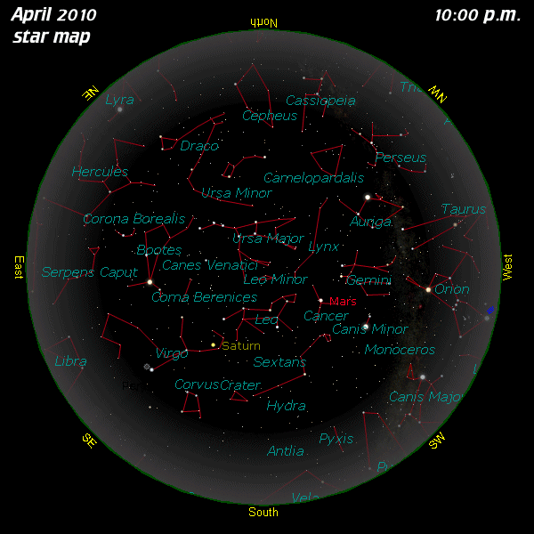 [April Star Map]