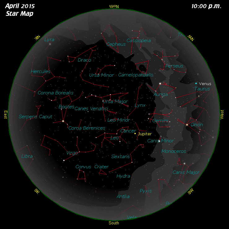 [April Star Map]