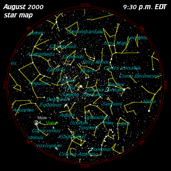 August Star Map