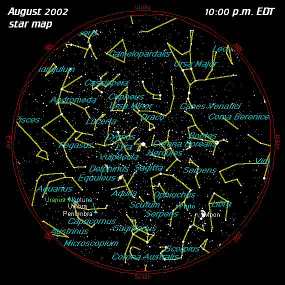 August Star Map
