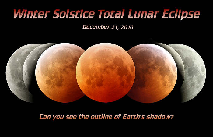 [December 21st Total Lunar Eclipse-Earth's Shadow]