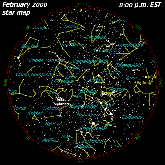 February Star Map