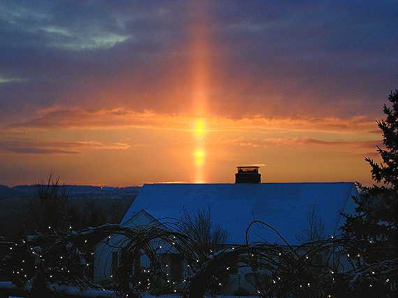 Christmas Sun Pillar