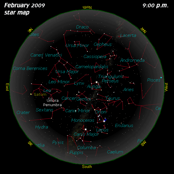 [February Star Map]