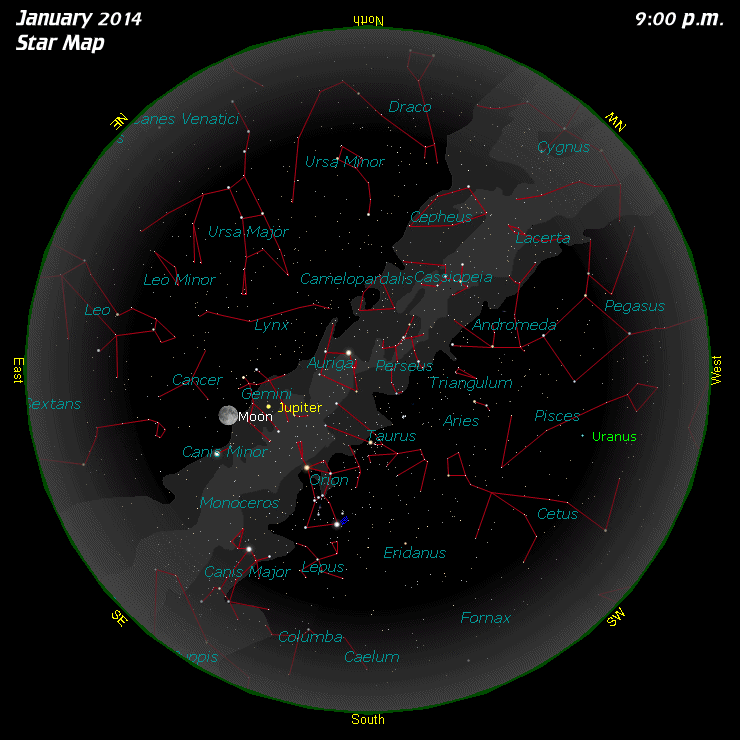 [January Star Map]