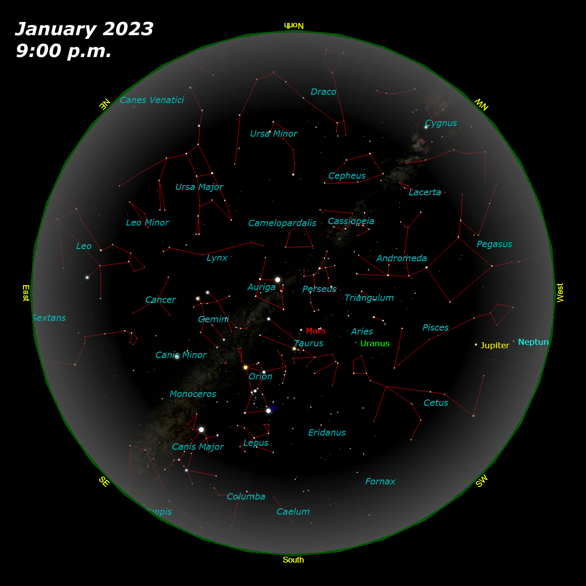 [January Star Map]