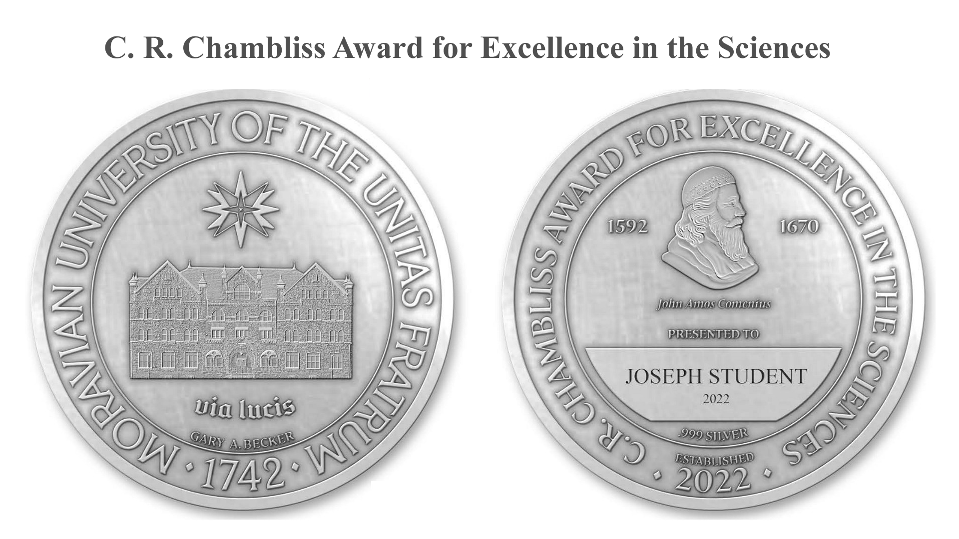 [The C. R. Chambliss Award]