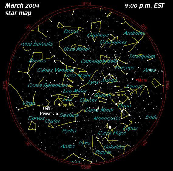 March Star Map