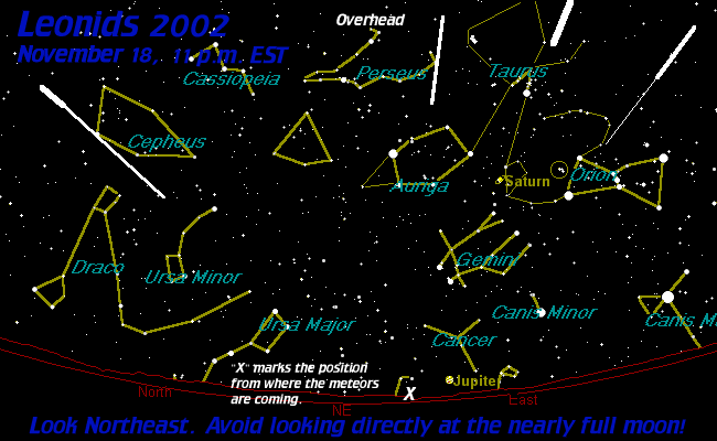 [Leonids 2002, 11 p.m., Nov. 18]