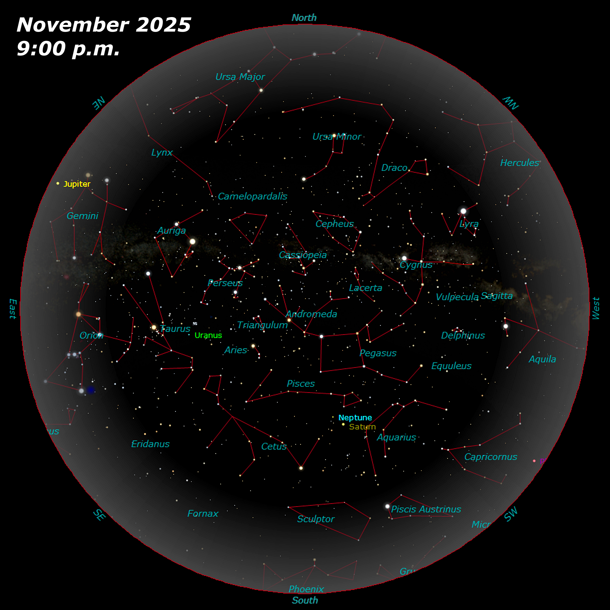 [November Star Map]