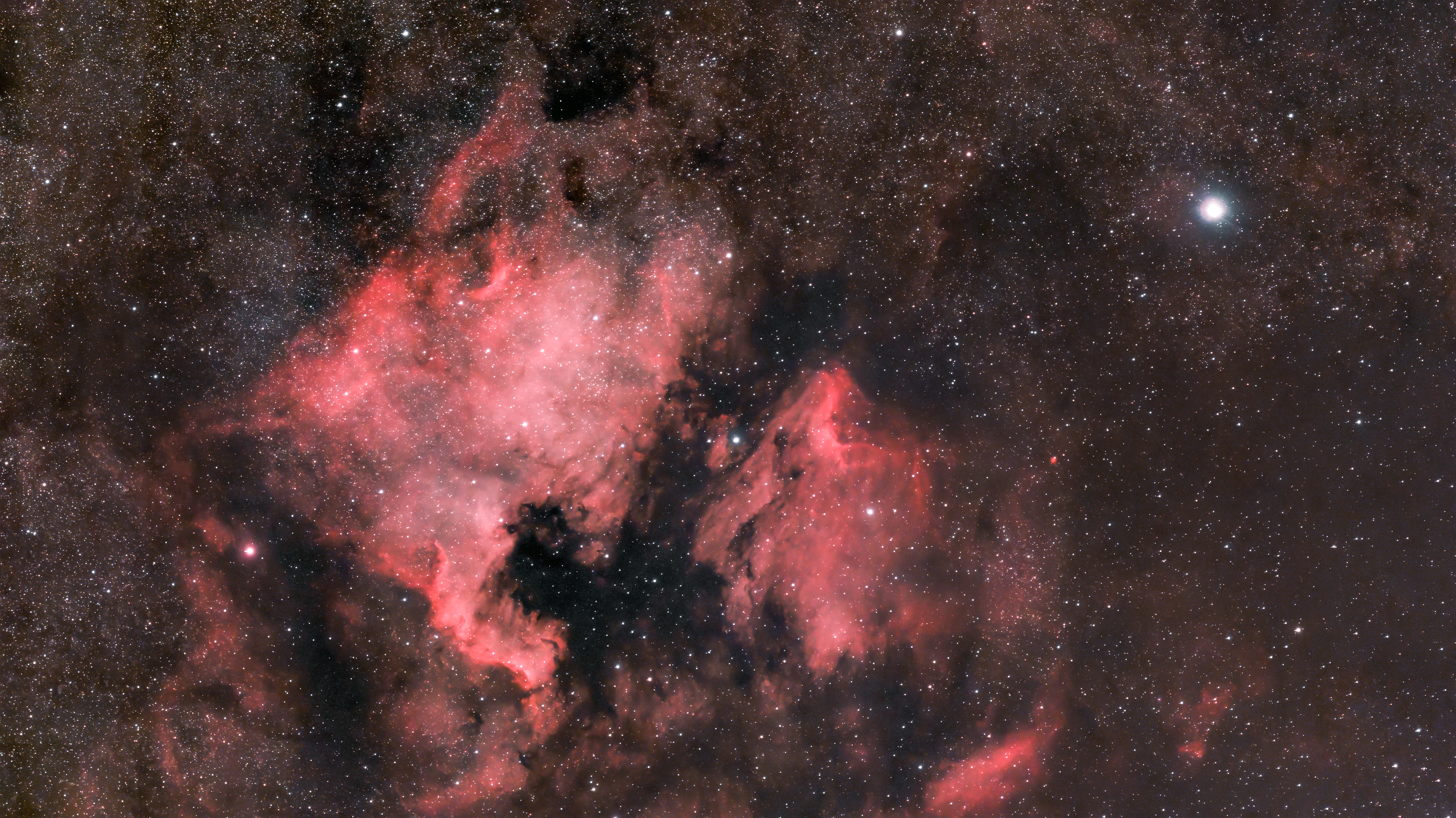 [North American, Running Rabbit Nebulae, Deneb]