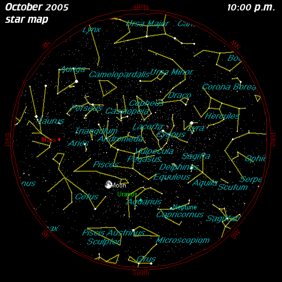 October Star Map