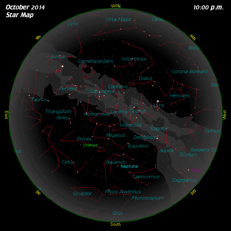 [october Star Map]