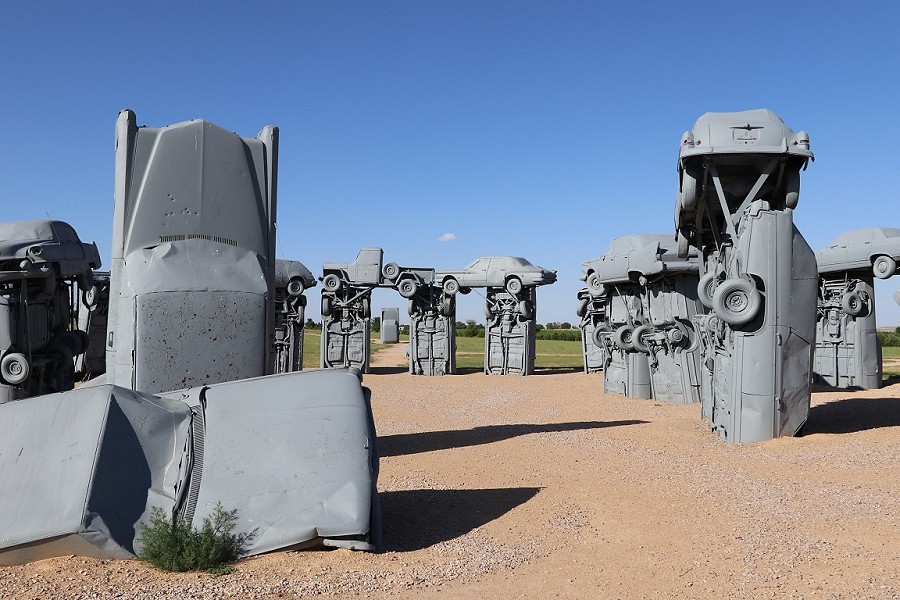 [Carhenge, Looking Toward the Heel Stone]