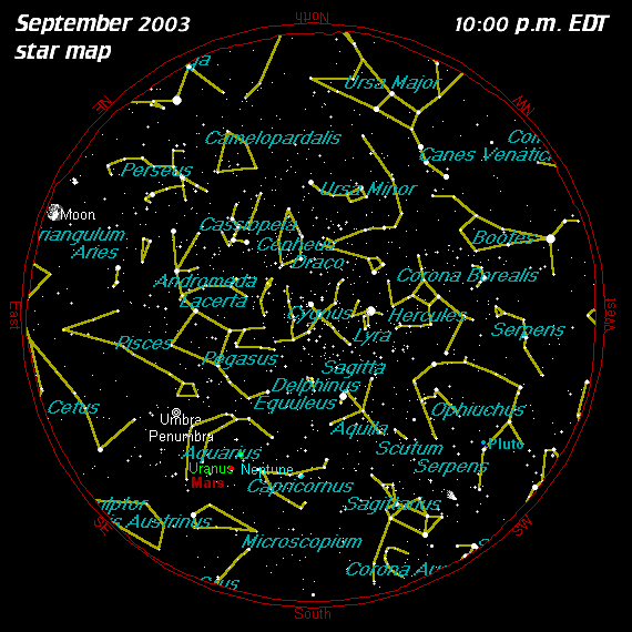 September Star Map