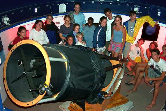 Group with 25-inch Dobsonian