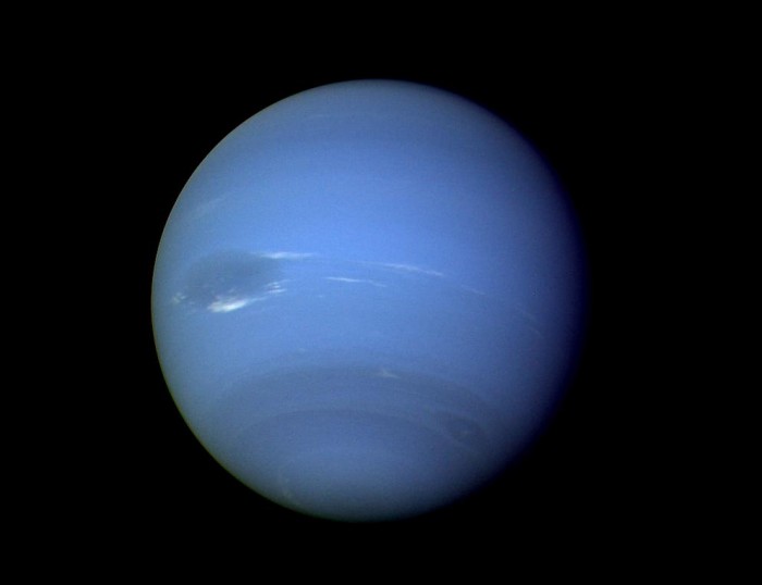 [Voyager 2 picture of Neptune]
